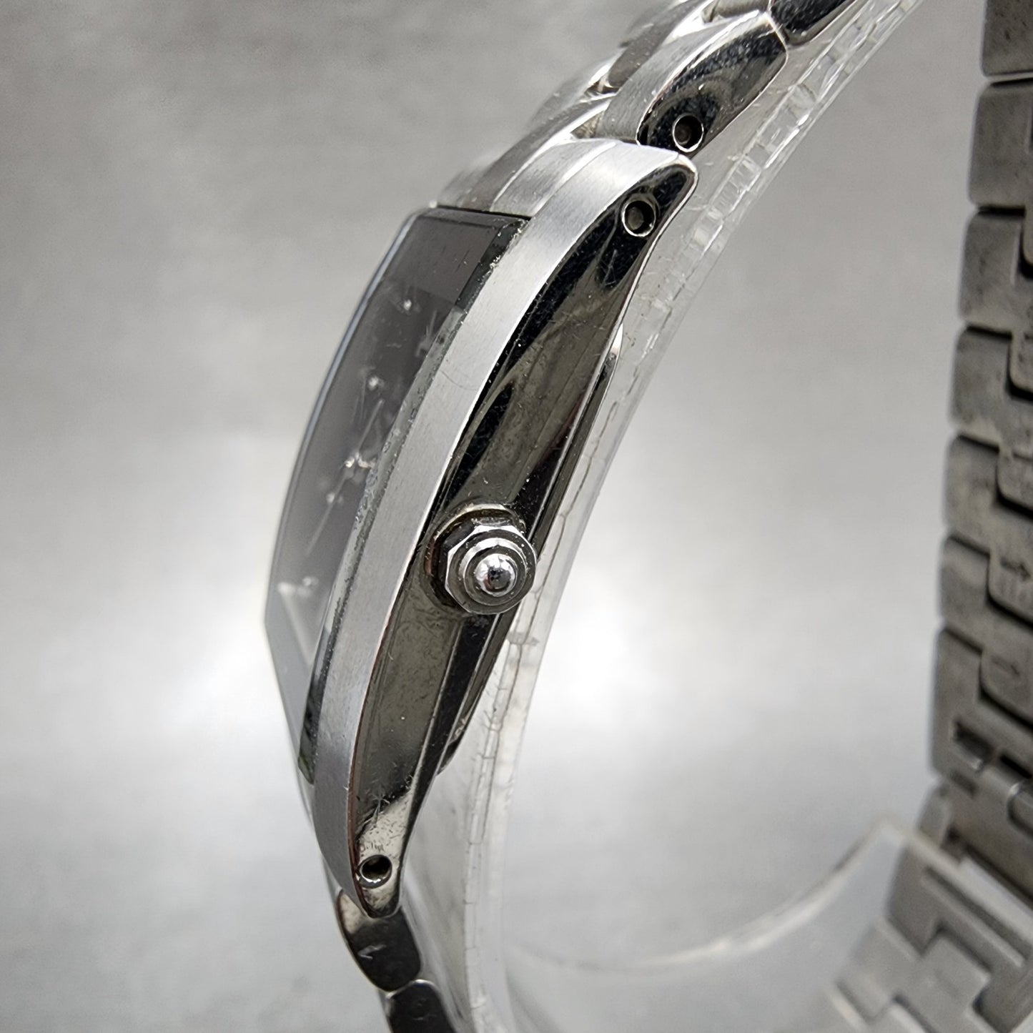 Bulova Tank Watch Women 18mm Black Dial Silver Tone Rectangle 96L37 New Battery2