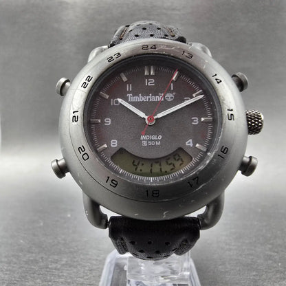Timberland Watch Men 38mm Gray Dial Steel Alarm Chronograph New Battery5