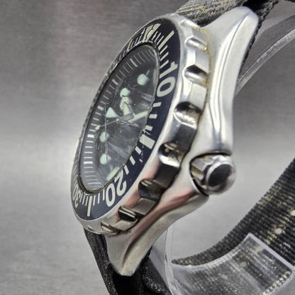 Citizen Eco-Drive Dive Watch Men 41mm Black Dial Steel Date E168-S016525 works2