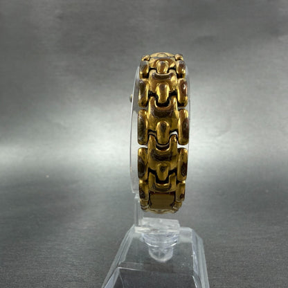 Seiko Watch Women 24mm Cream Dial Gold  Tone Round V700-6389 New Battery7