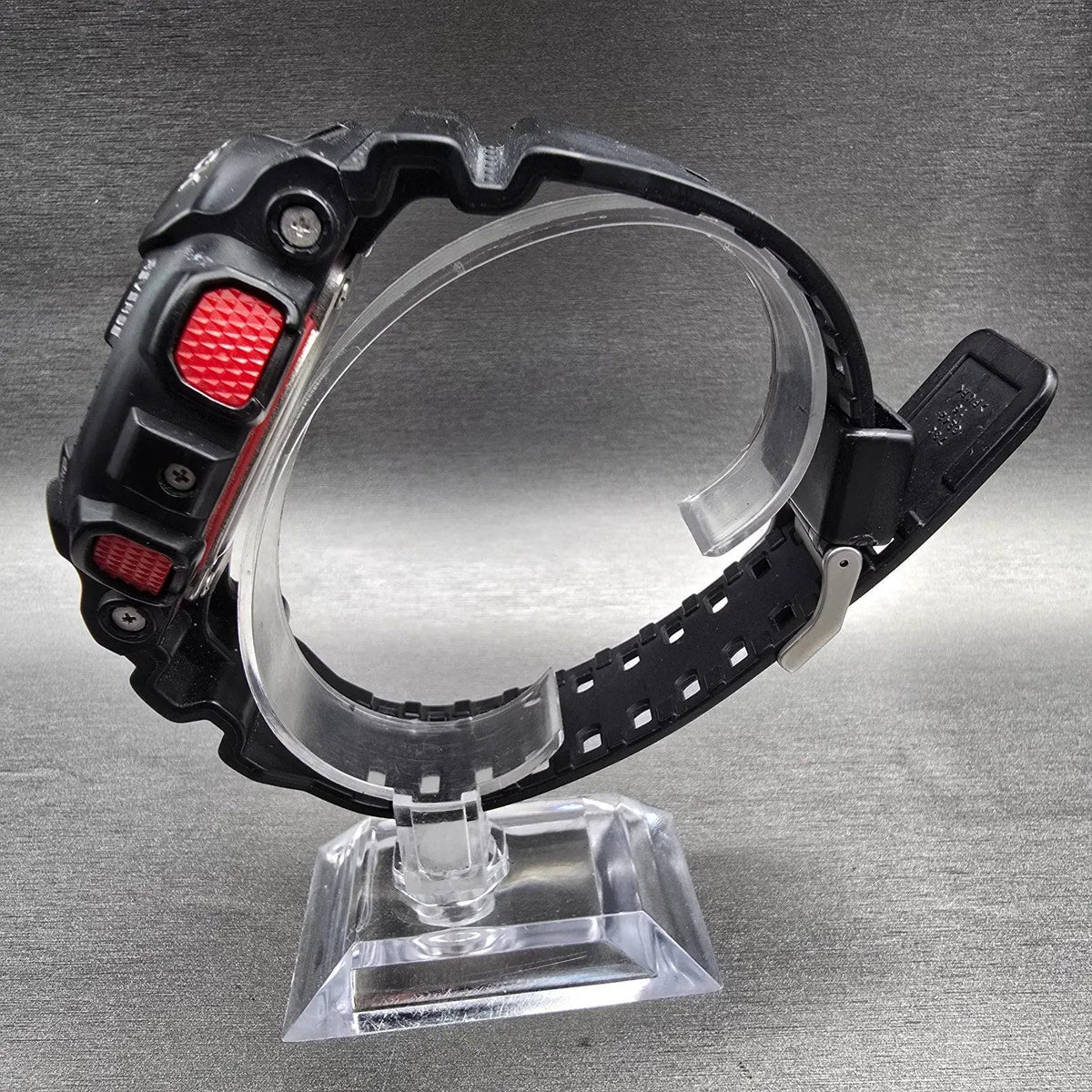 Casio G-Shock GA-100 Watch Men 51mm Black Red Chrono Round Alarm New Battery JP6