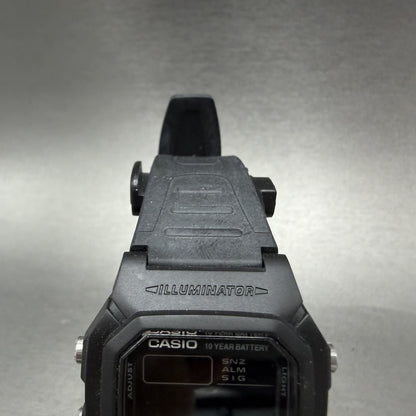 Casio W-800H Watch Men 38mm Digital Black Tone Alarm Chrono Octagon New Battery4
