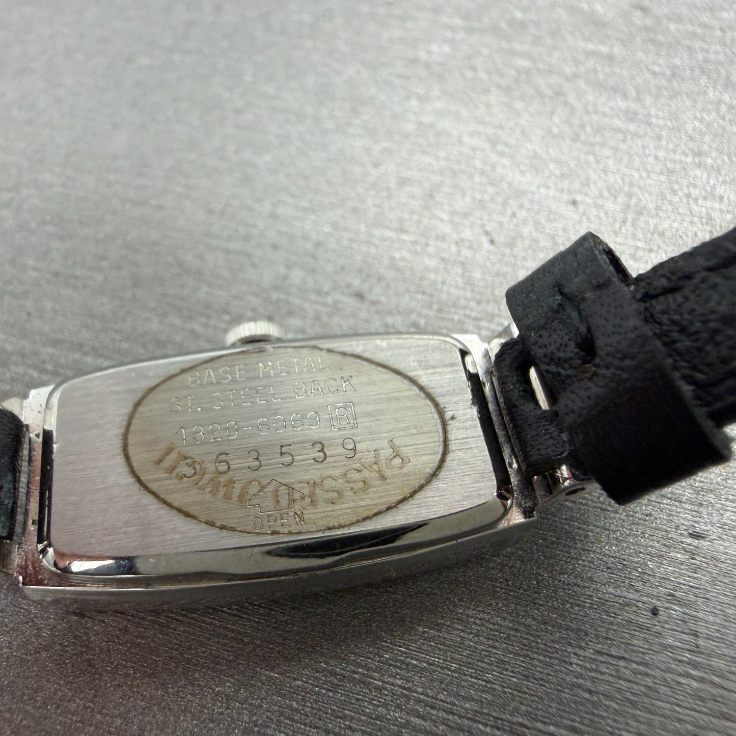 Seiko Tank Watch Women 13mm Silver Dial Silver Tone 1320-6069 New Battery VTG9