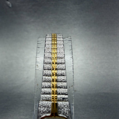 Seiko Tank Watch Women 13mm Gold Dial Gold Tone Rectangle 2E20-6319 New Battery44