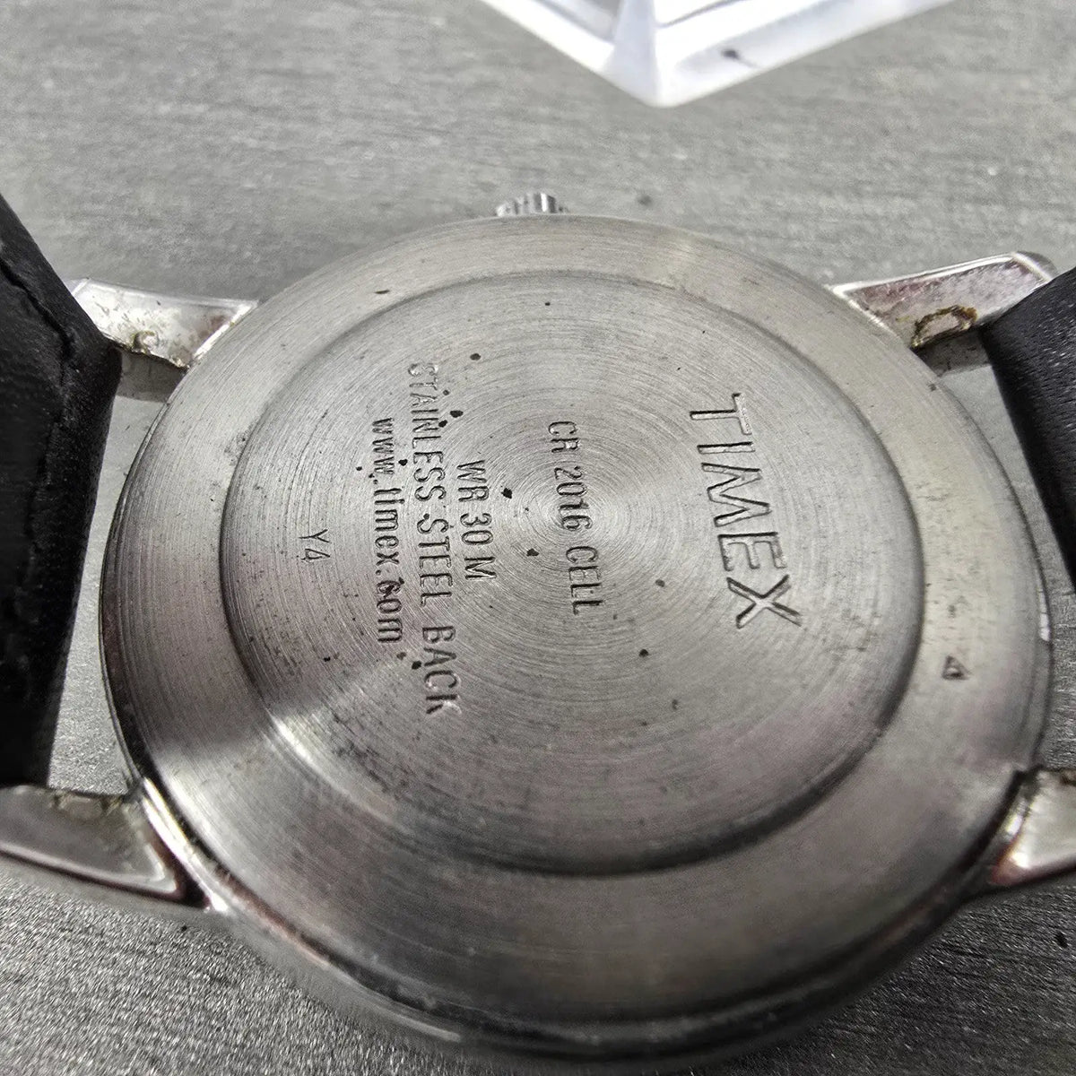 Timex Easy Reader Watch Men 35mm White Dial Silver Daydate T20461 New Battery 789