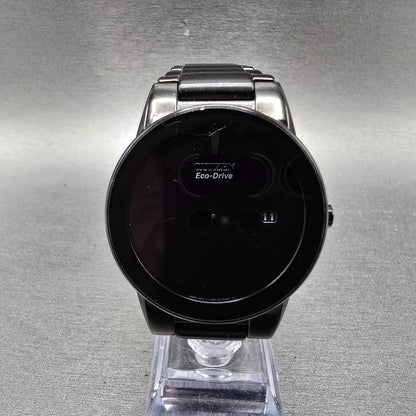 Citizen Eco-Drive Watch Men 40mm Black Dial Black Tone Date J165-S086892 Runs0
