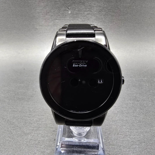 Citizen Eco-Drive Watch Men 40mm Black Dial Black Tone Date J165-S086892 Runs0