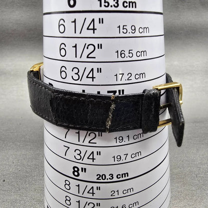 Citizen CQ Watch Men 25mm Black Dial Gold Tone Rectangle 6031-T20981 New Battery10