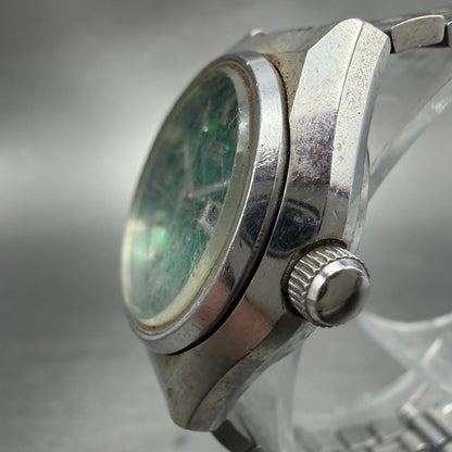 Seiko Automatic Watch Women 26mm Green Dial Steel Daydate 2206-0590 PARTS3