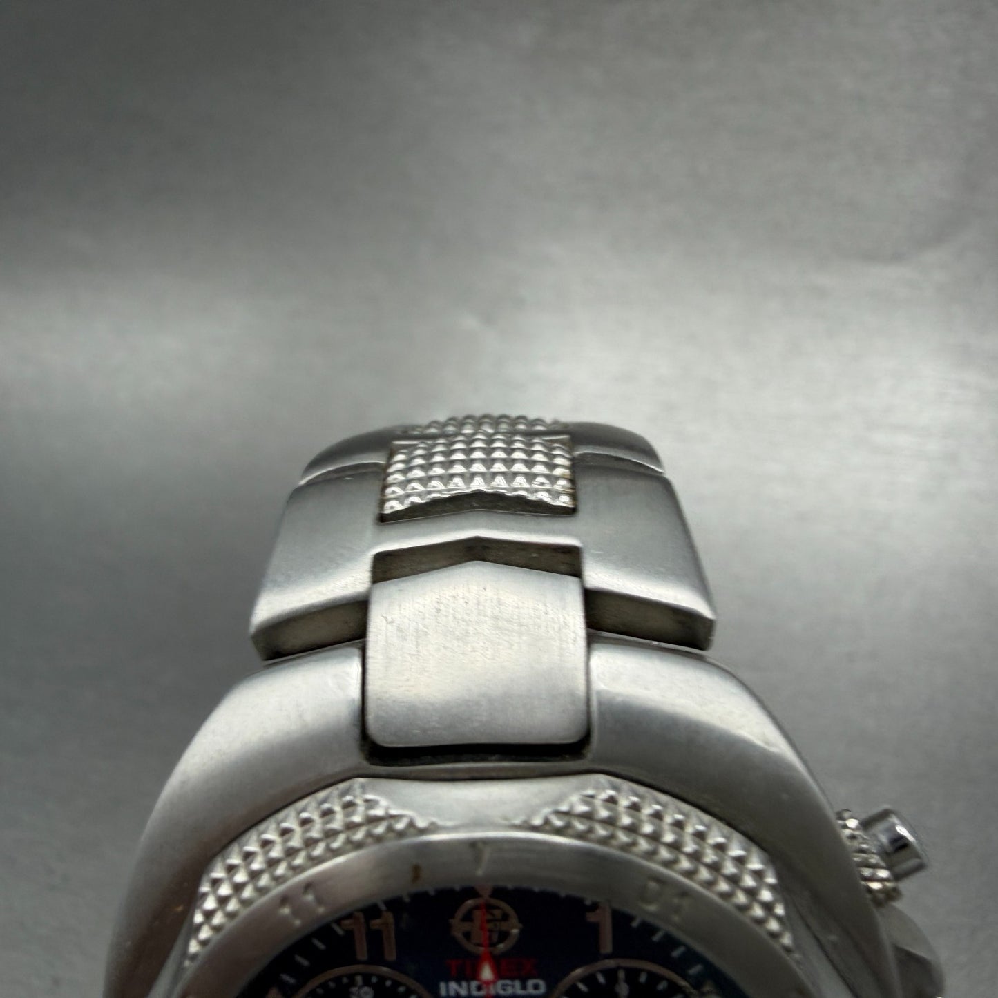 Timex Expedition Chronograph Watch 41mm Blue Dial Silver Tone Date Round New Bat4