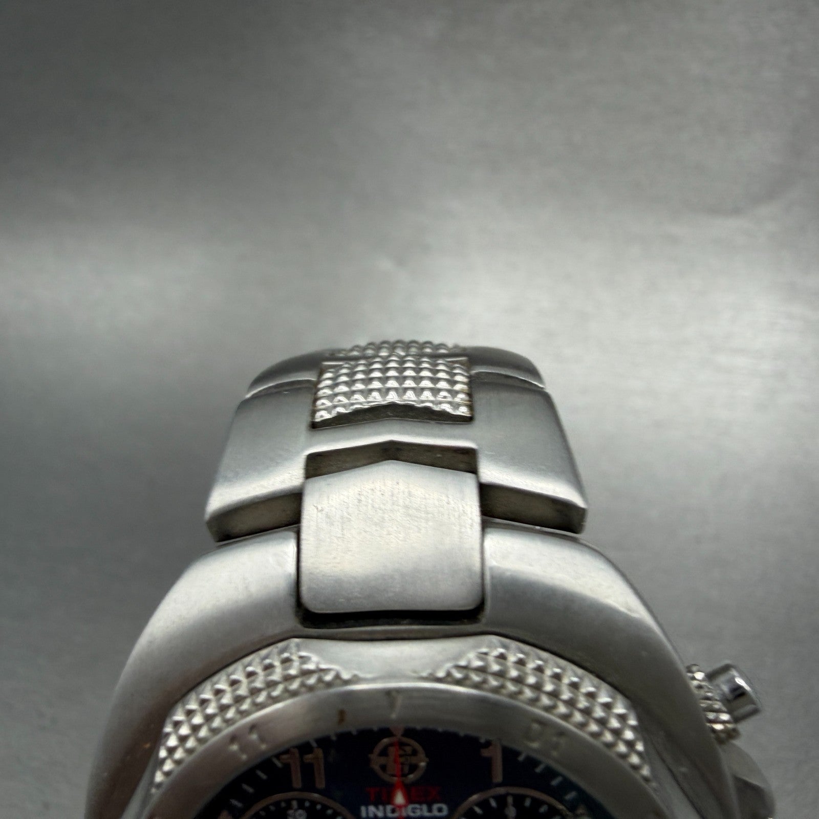 Timex Expedition Chronograph Watch 41mm Blue Dial Silver Tone Date Round New Bat4