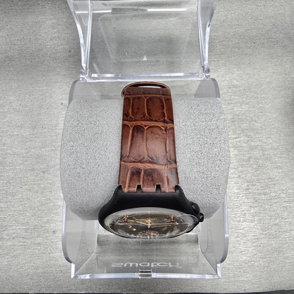 Swatch Chrono James Bond GoldenEye Watch Men 37mm Gold Dial SUYB102 New Batt NOS4