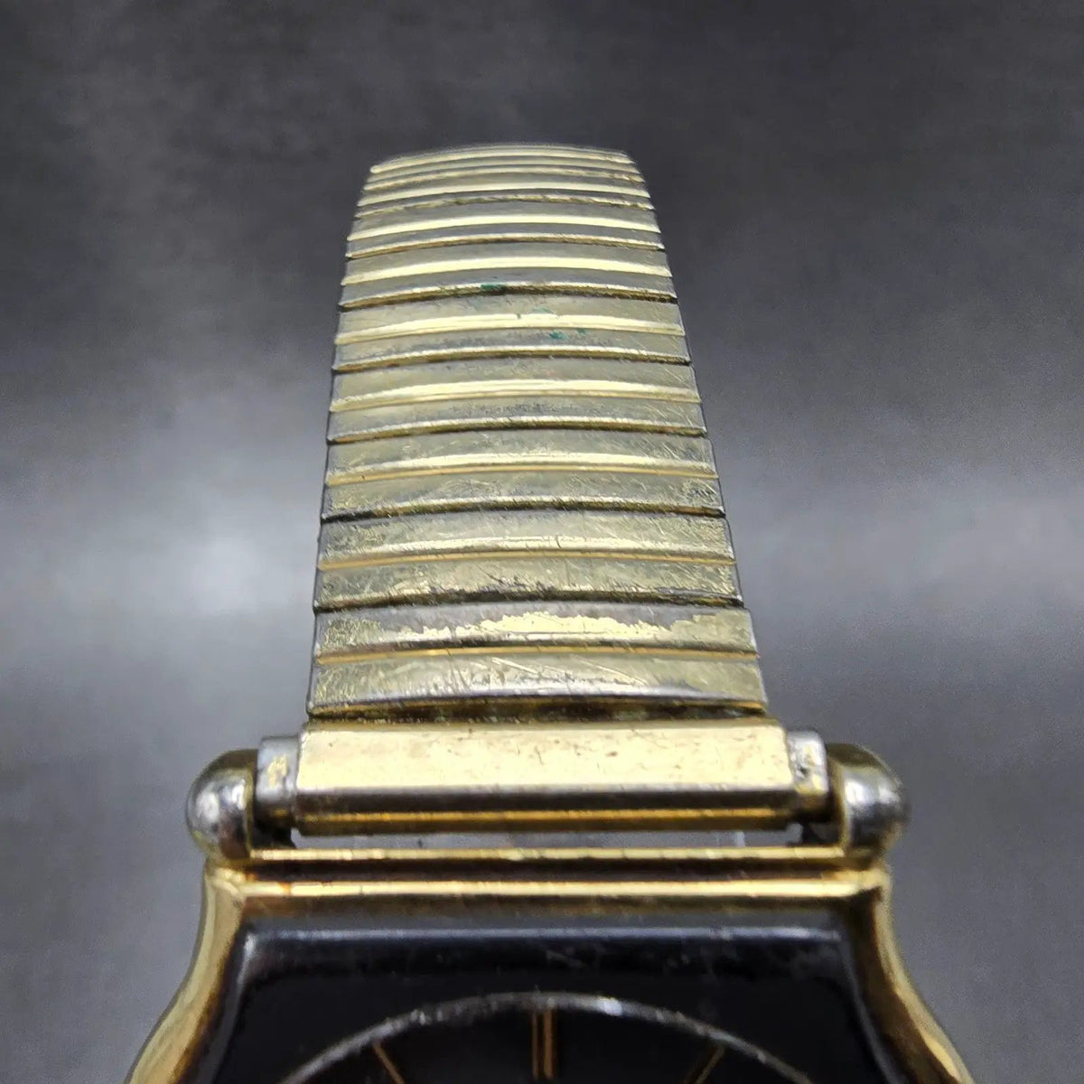 Seiko Watch Men 32mm Black Dial Gold Date 2A23 Movement 0149 VTG JPPARTS5