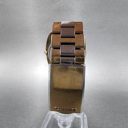Seiko Automatic Watch Men 39mm Gold Dial Gold Tone Daydate Oval 7006-5009 Runs
