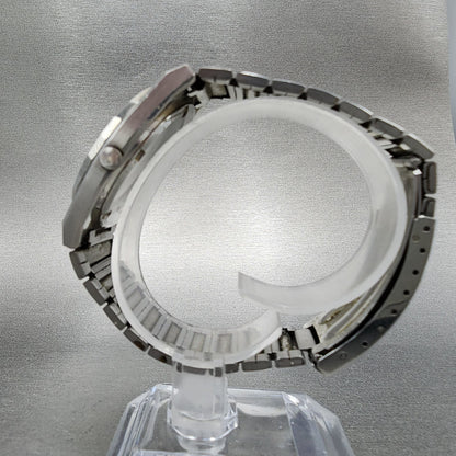 Seiko SQ Watch Men 37mm Gray Dial Steel Daydate Round 7123-9009 PARTS