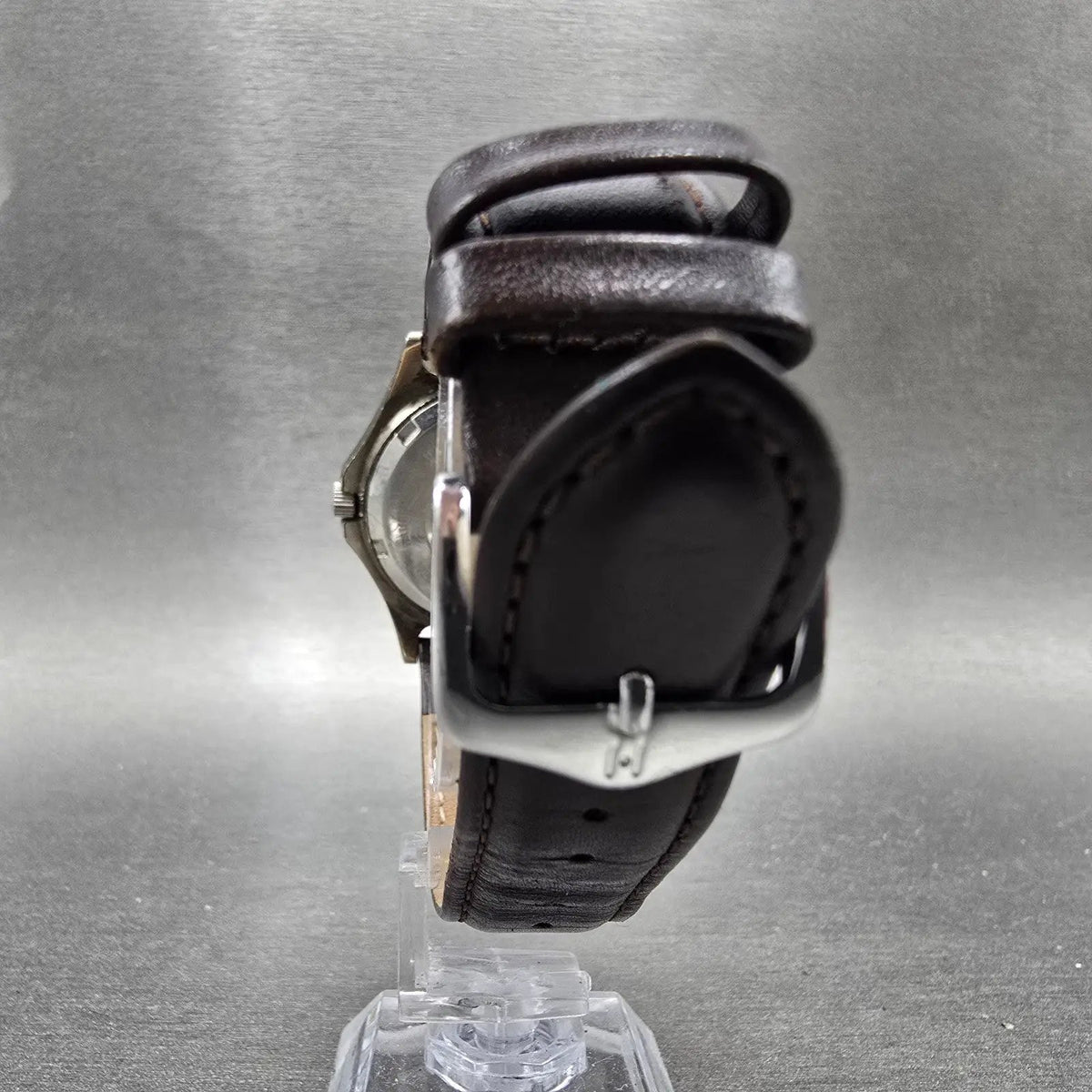 Wenger SAK Designs Watch Men 36mm White Dial Silver Tone Date Round PARTS VTG8