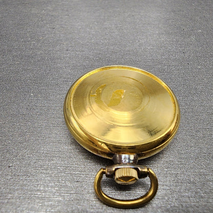 Citizen Pendant Watch Women 29mm Gold Dial Gold Tone Manual Wind Round Runs9