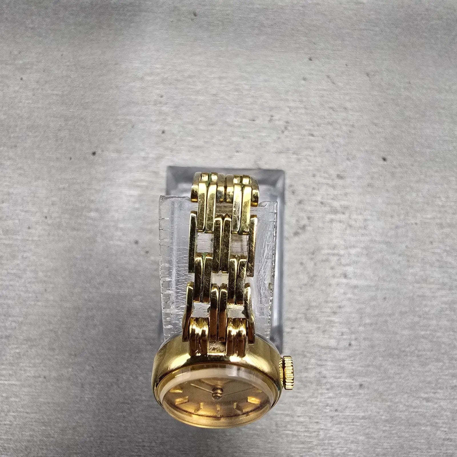 Seiko Watch Women 18mm Gold Dial Gold Tone Round 1100-1400 Manual Wind Vintage4