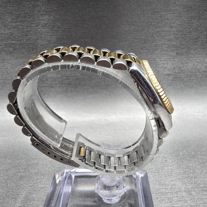 Seiko Watch Women 24mm Gold Dial Two Tone Daydate Round 7N83-0040 New Battery JP8