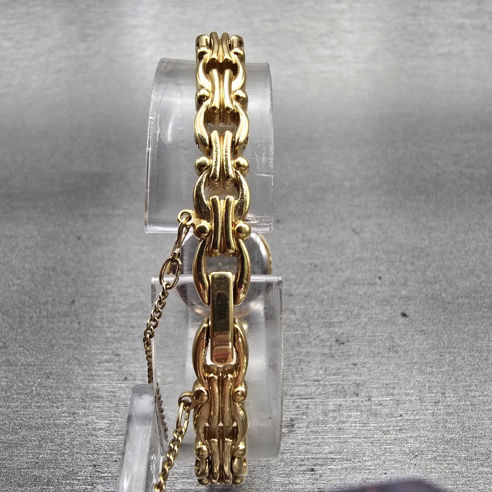 Seiko Watch Women 20mm Gold Dial Gold Tone Round 2320-6099 New Battery Vintage7