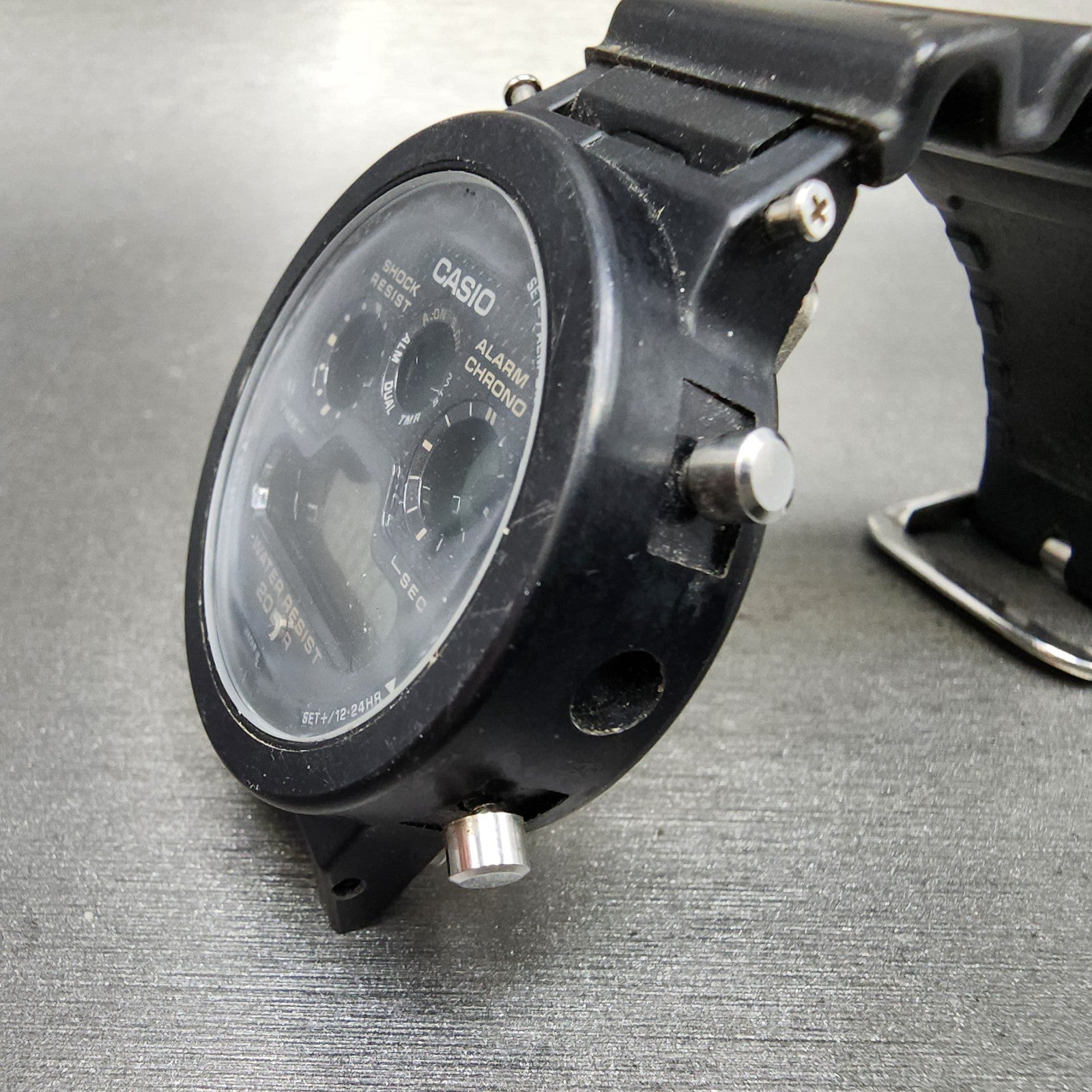 Casio GShock DW5900 Watch Men 39mm Digital Black Tone Round READ!! New battery2