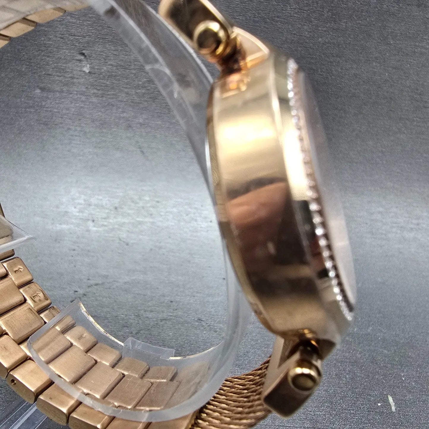 Invicta Angel Watch Women 36mm Pink Dial Rose Gold Tone Daydate 28920 NewBattery3