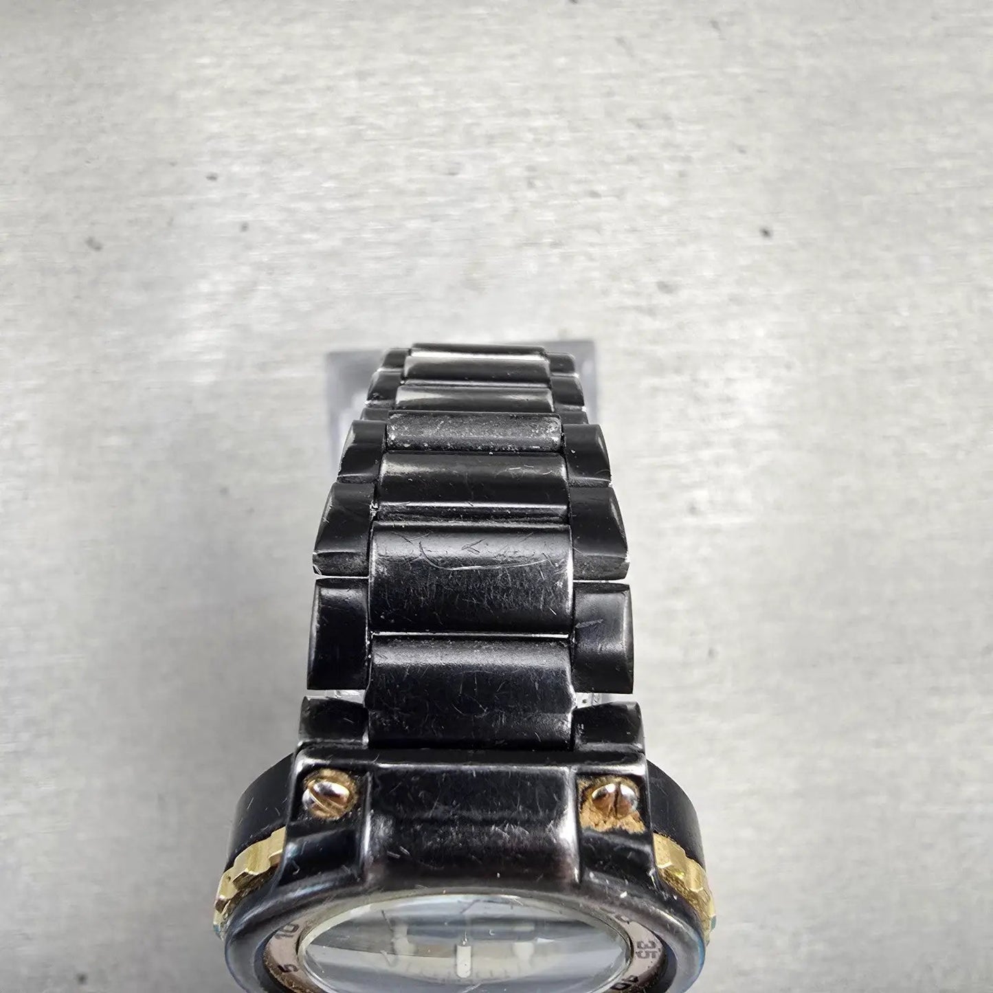 Seiko SQ Dive Watch Women 29mm Gold Dial Two Tone Daydate 3Y03-0059 New Battery4