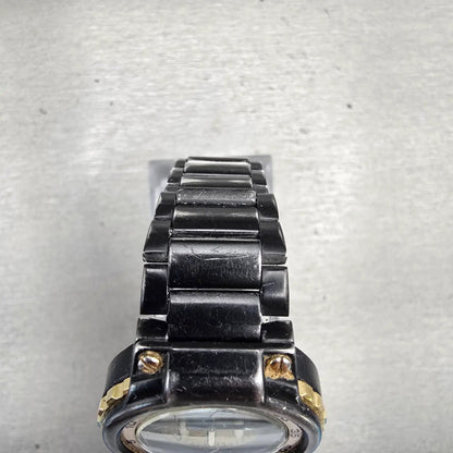 Seiko SQ Dive Watch Women 29mm Gold Dial Two Tone Daydate 3Y03-0059 New Battery4