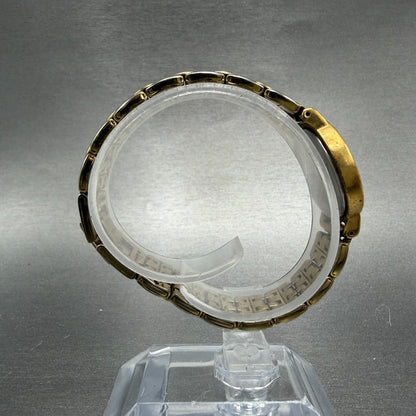 Seiko Watch Women 24mm White Dial Gold Tone Round 1N00-1E19 New Battery 78768