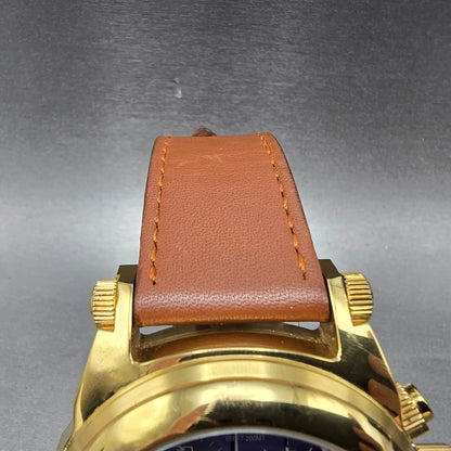 Invicta I Force Chronograph Watch Men 51mm Blue Dial Gold Tone 5418 New Battery5