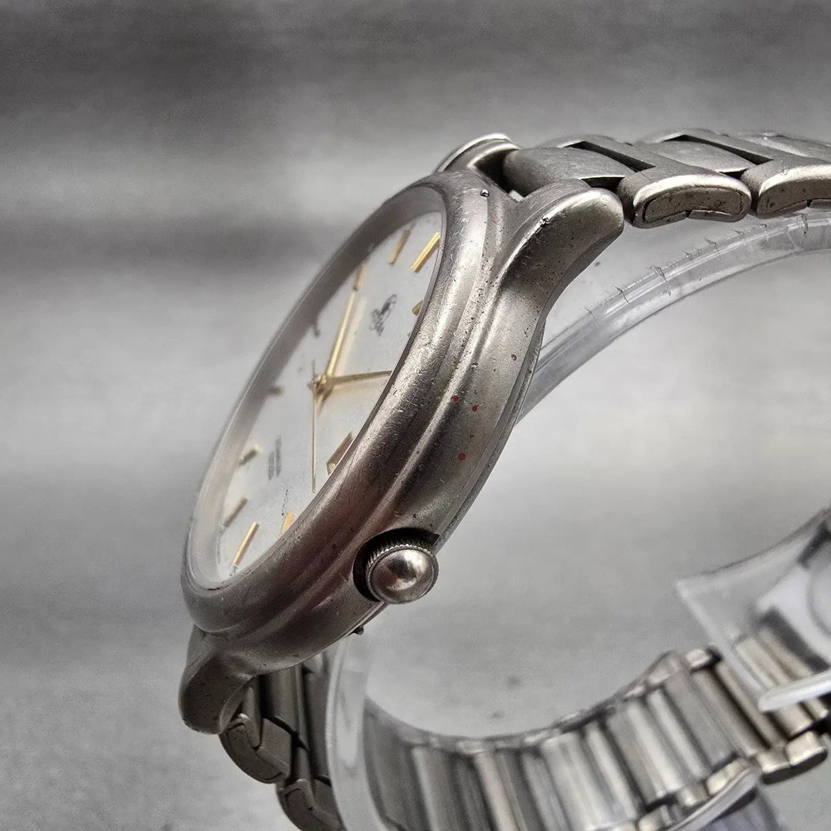 Citizen Attesa Watch Men 35mm Silver Dial Titanium Date 5510-F51758 New Battery2