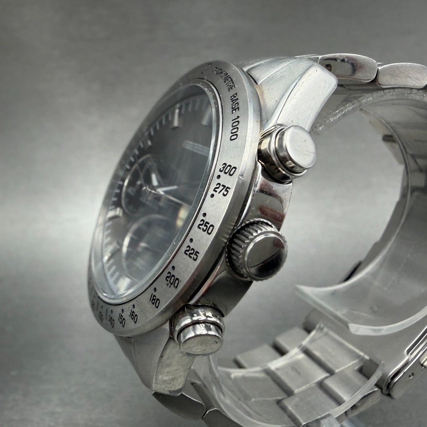 Guess Chase Chronograph Watch Men 43mm Gray Dial Steel Round W13001G1 New Batt2
