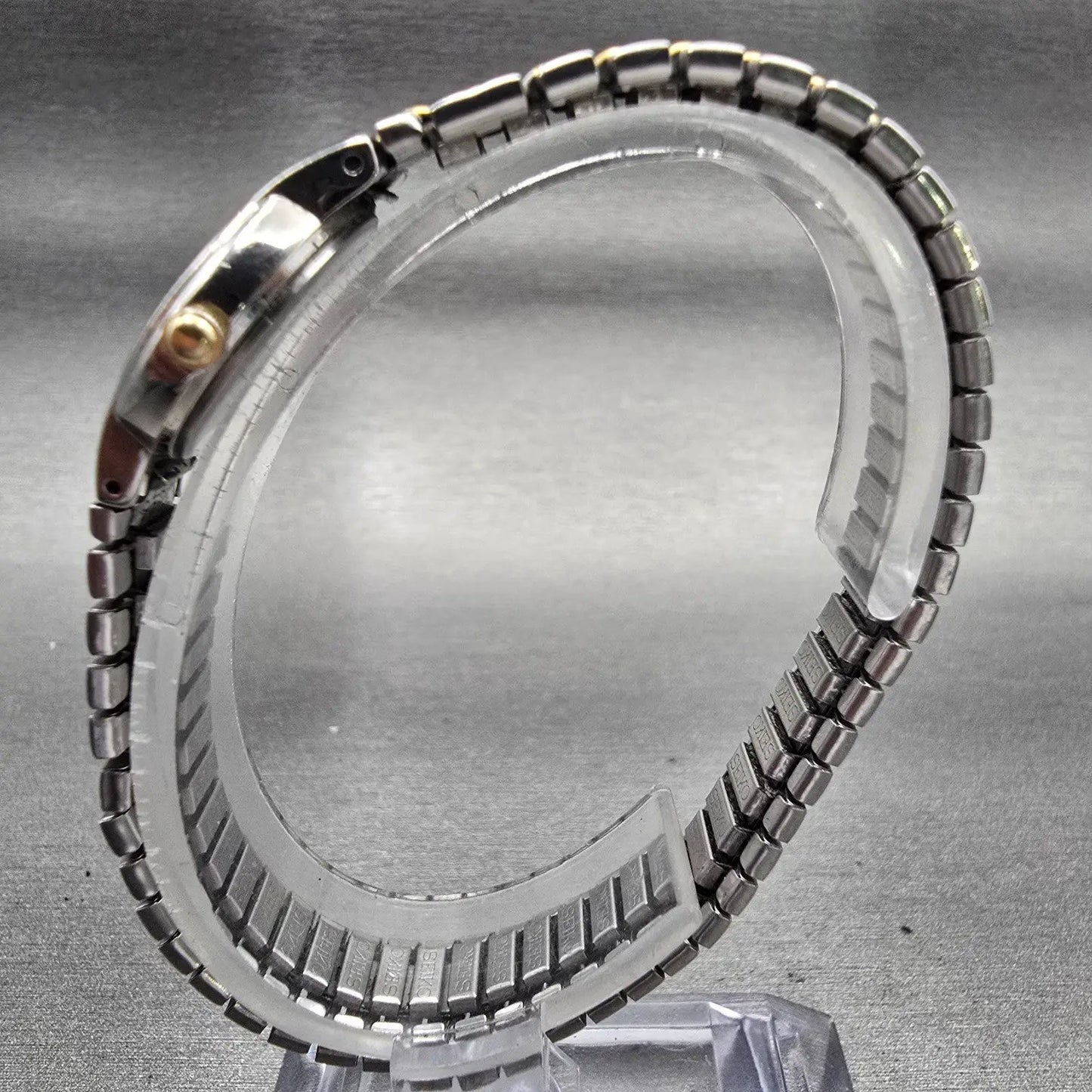 Seiko Watch Women 19mm Silver Dial Two Tone Round 1N00-1A49 New Battery Vintage6