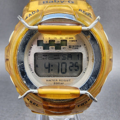 Casio BabyG Watch Women Digital Clear Case Alarm Chronograph BG1001 New Battery1