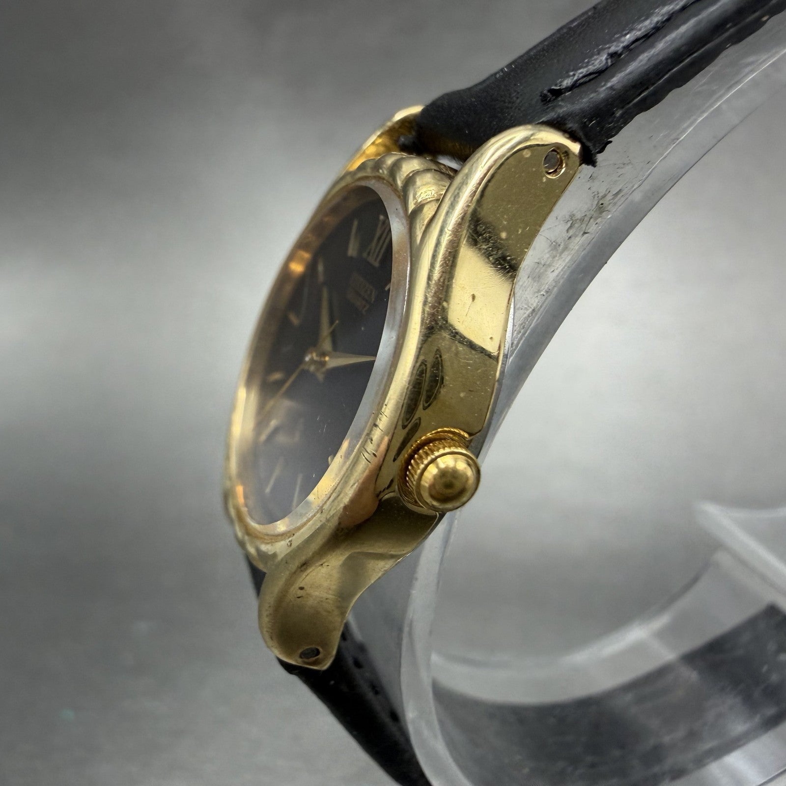 Citizen CQ Watch Women 21mm Black Dial Gold Tone Round 2931-292154 New battery2