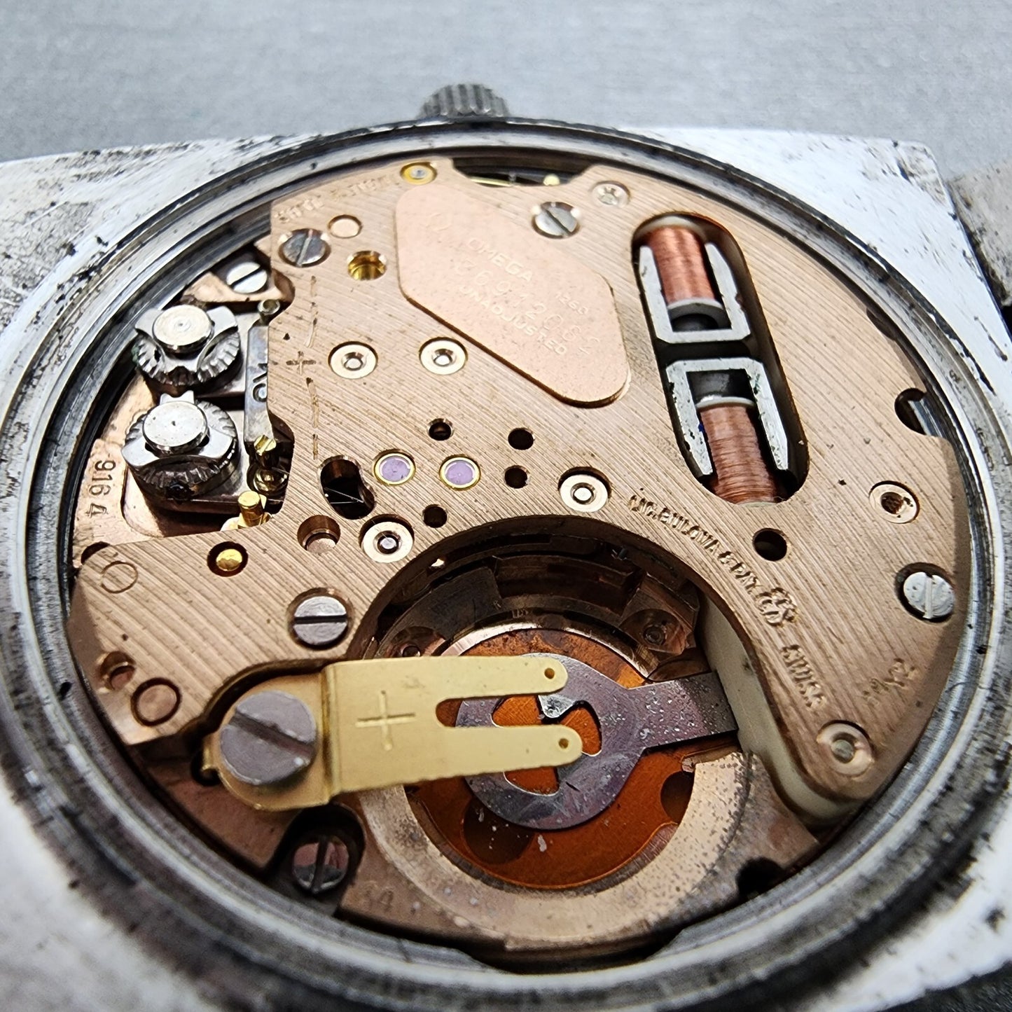 Omega Constelation F300 Watch Men 36mm Silver Dial Steel Daydate 198.0048 PARTS10