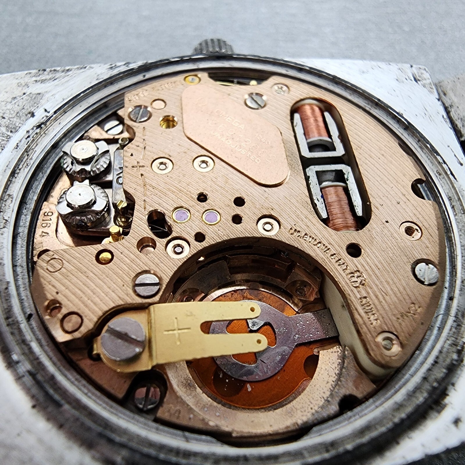 Omega Constelation F300 Watch Men 36mm Silver Dial Steel Daydate 198.0048 PARTS10