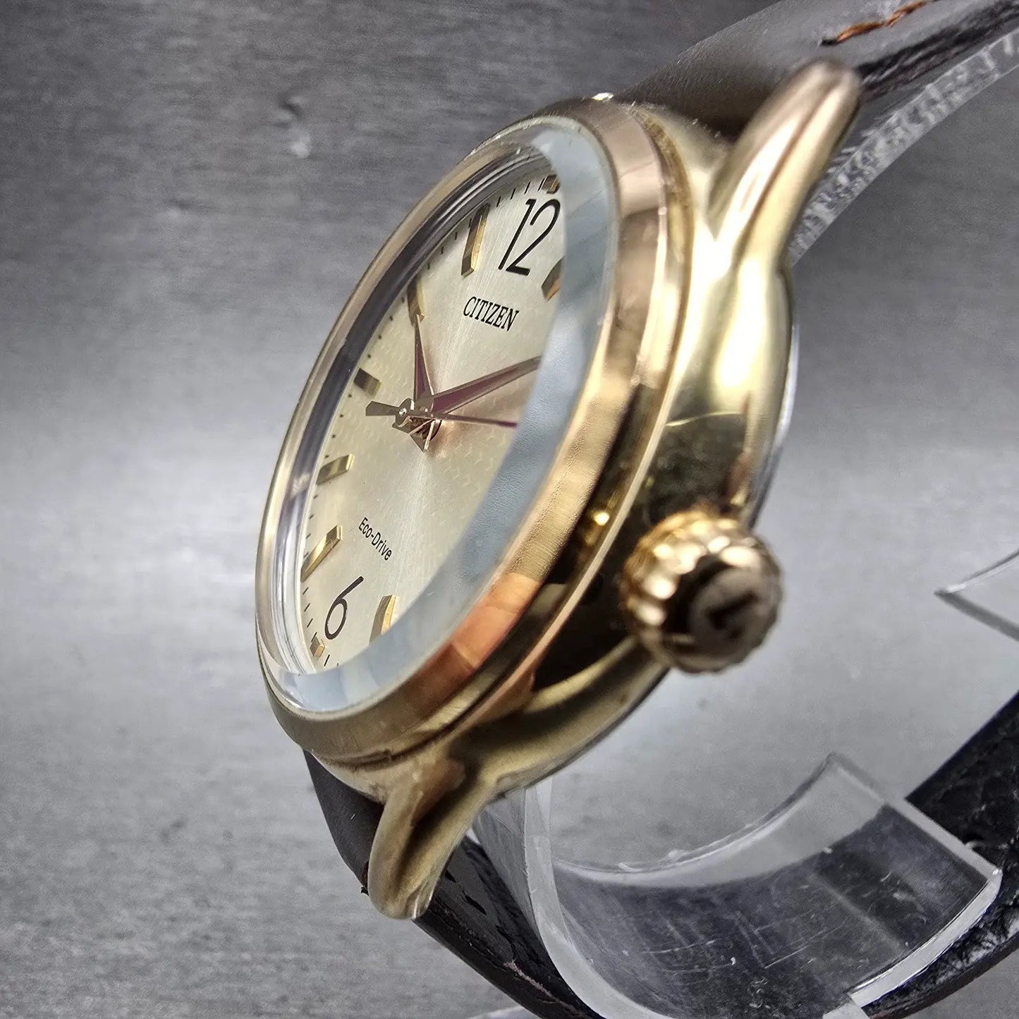 Citizen Eco-Drive Watch Women 36mm Champagne Dial Gold Tone J810-S108667 Runs2