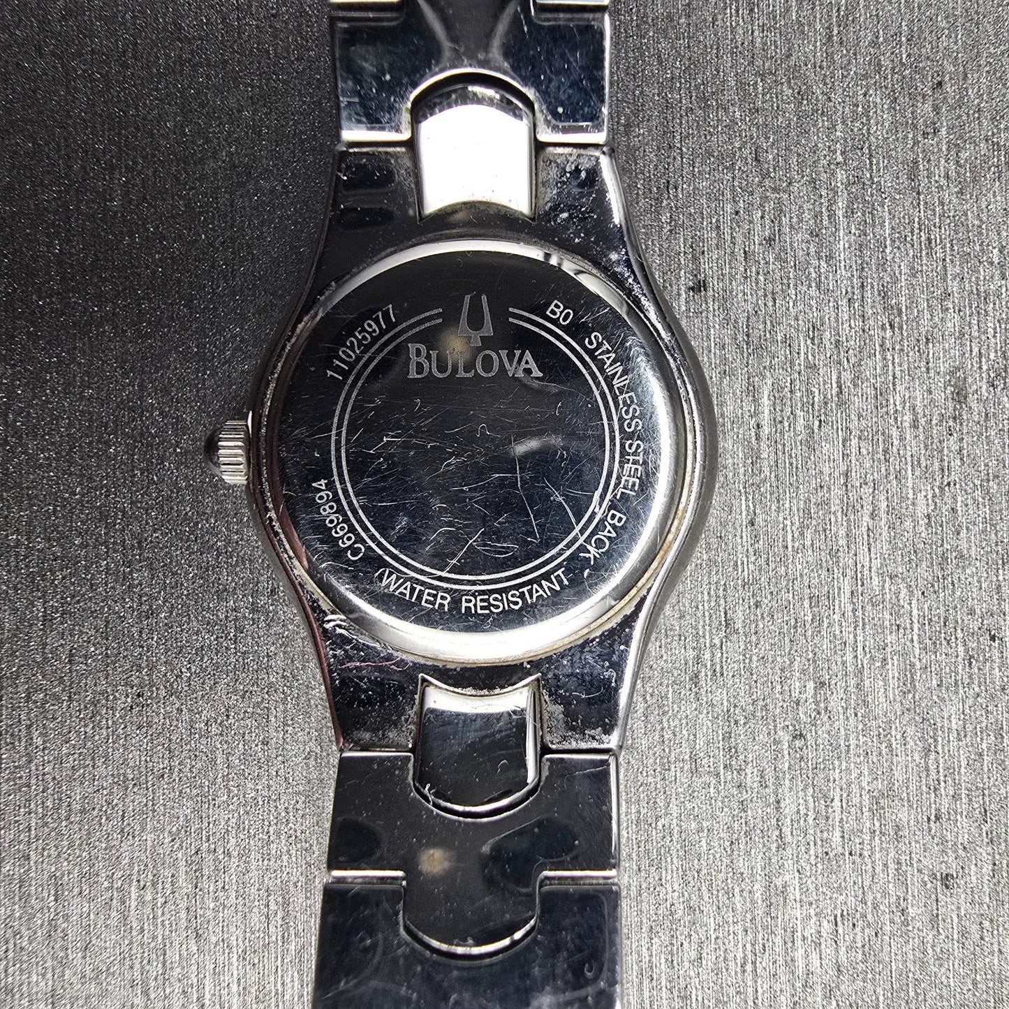 Bulova Watch Women 22mm MOP Dial Silver Tone Crystal Bezel 96T14 New Battery10