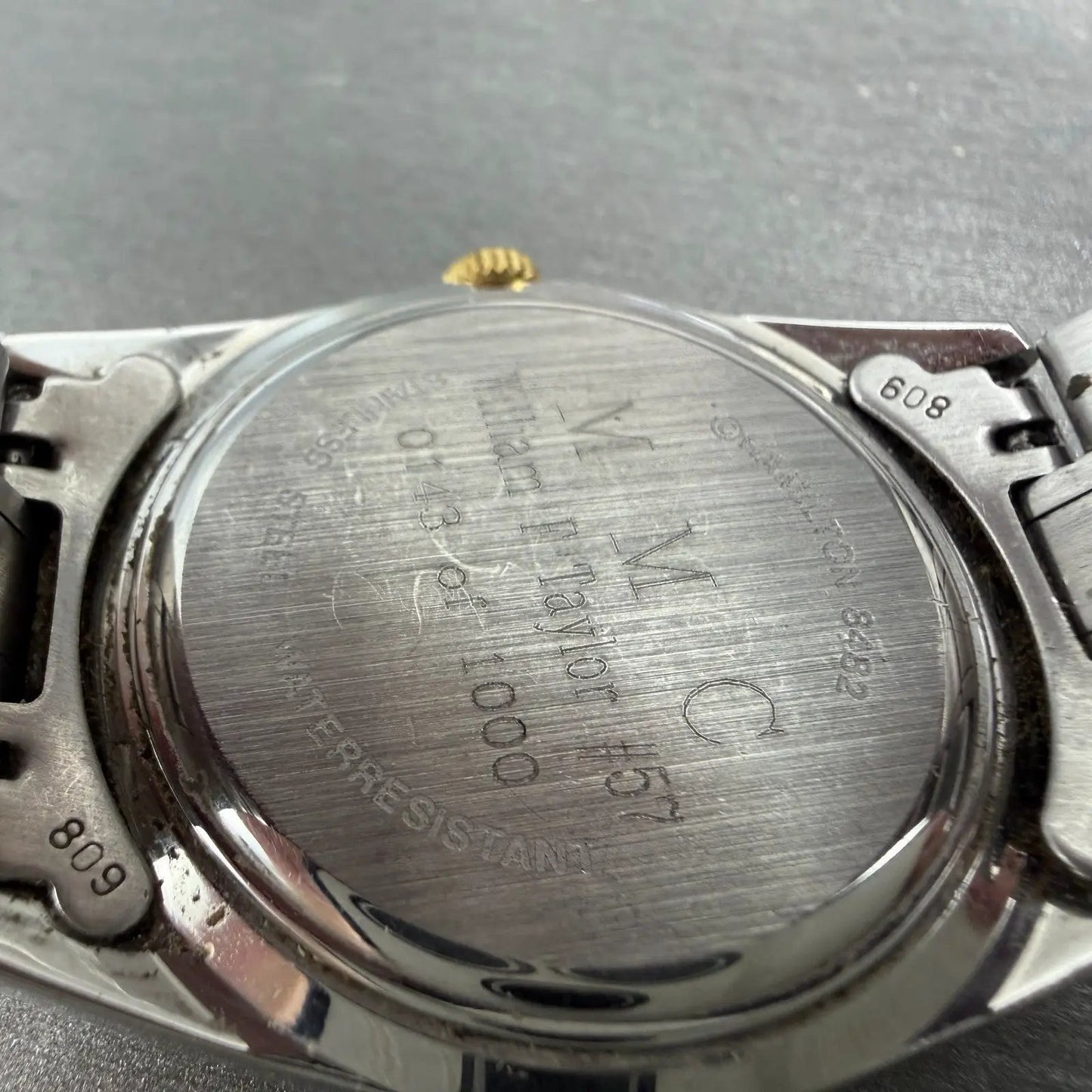 Hamilton Masterpiece Freemason Watch Men Silver Dial Two Tone Date Round New Bat9