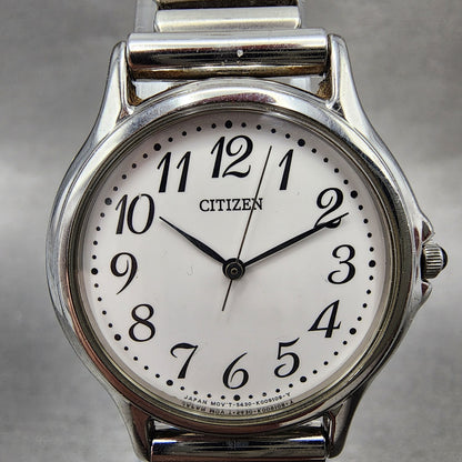 Citizen Watch Women 28mm White Dial Silver Tone Round 5430K006171 New Battery1