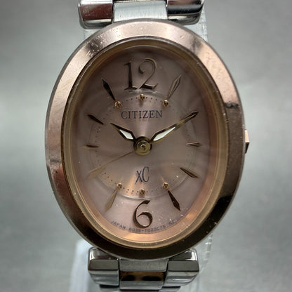Citizen XC Eco-Drive Watch Women 21mm Pink Dial Two Tone Oval B036-T012728 Runs1