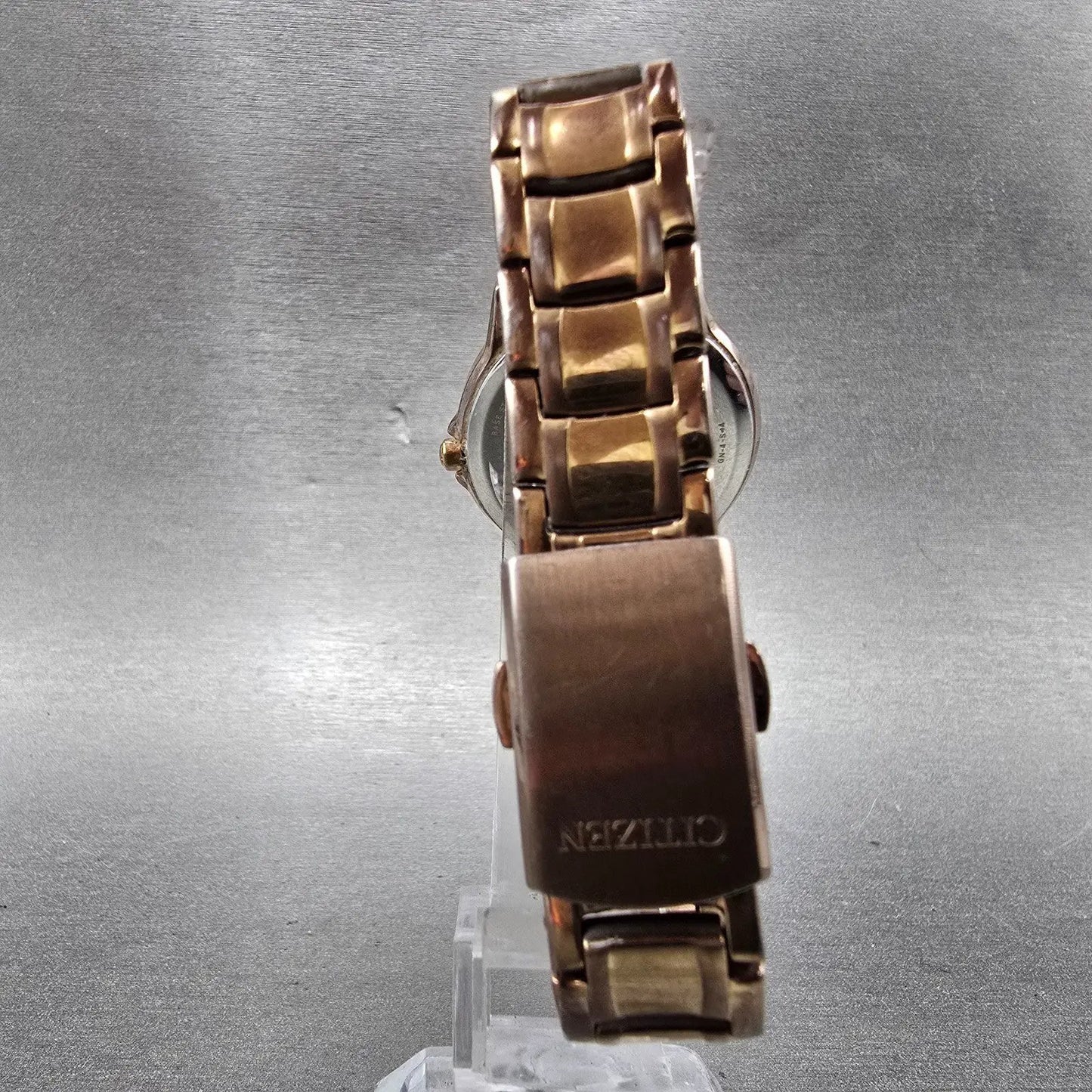 Citizen Eco-Drive Watch Women 30mm Silver Dial Rose Gold Tone Date Round Runs7