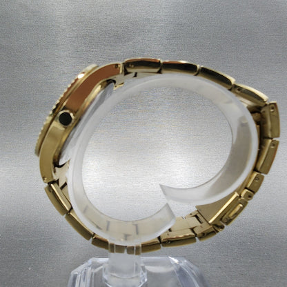 Fossil Stella Glitz Watch Women 37mm Champagne Dial Gold Tone Daydate New Batt6