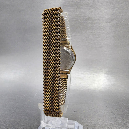 Citizen CQ Watch Women 23mm White Dial Gold Tone Round 4751574 New Battery8