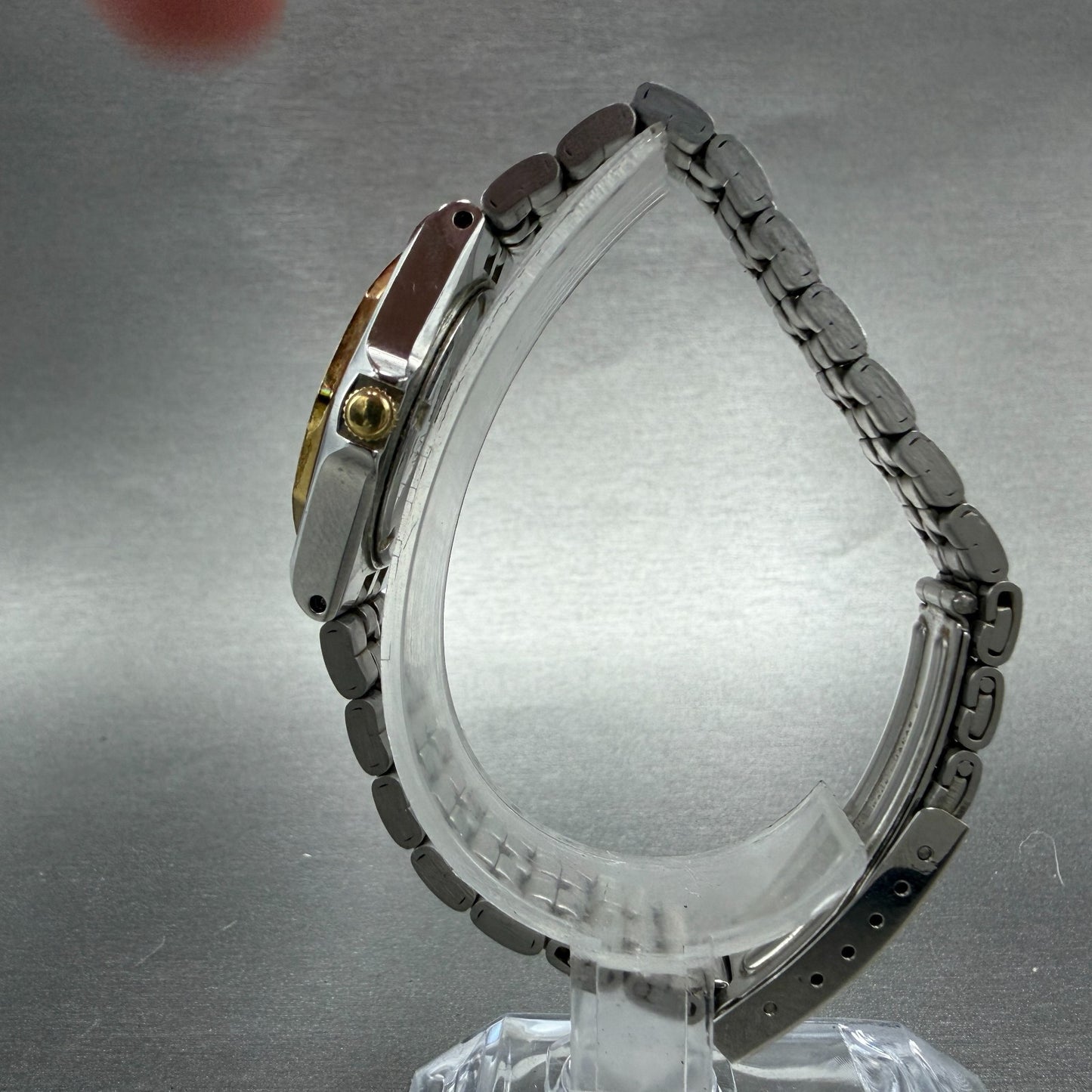 Seiko SQ Watch Women 26mm Silver Dial Two Tone Daydate 2A23-0100 New Battery VTG6