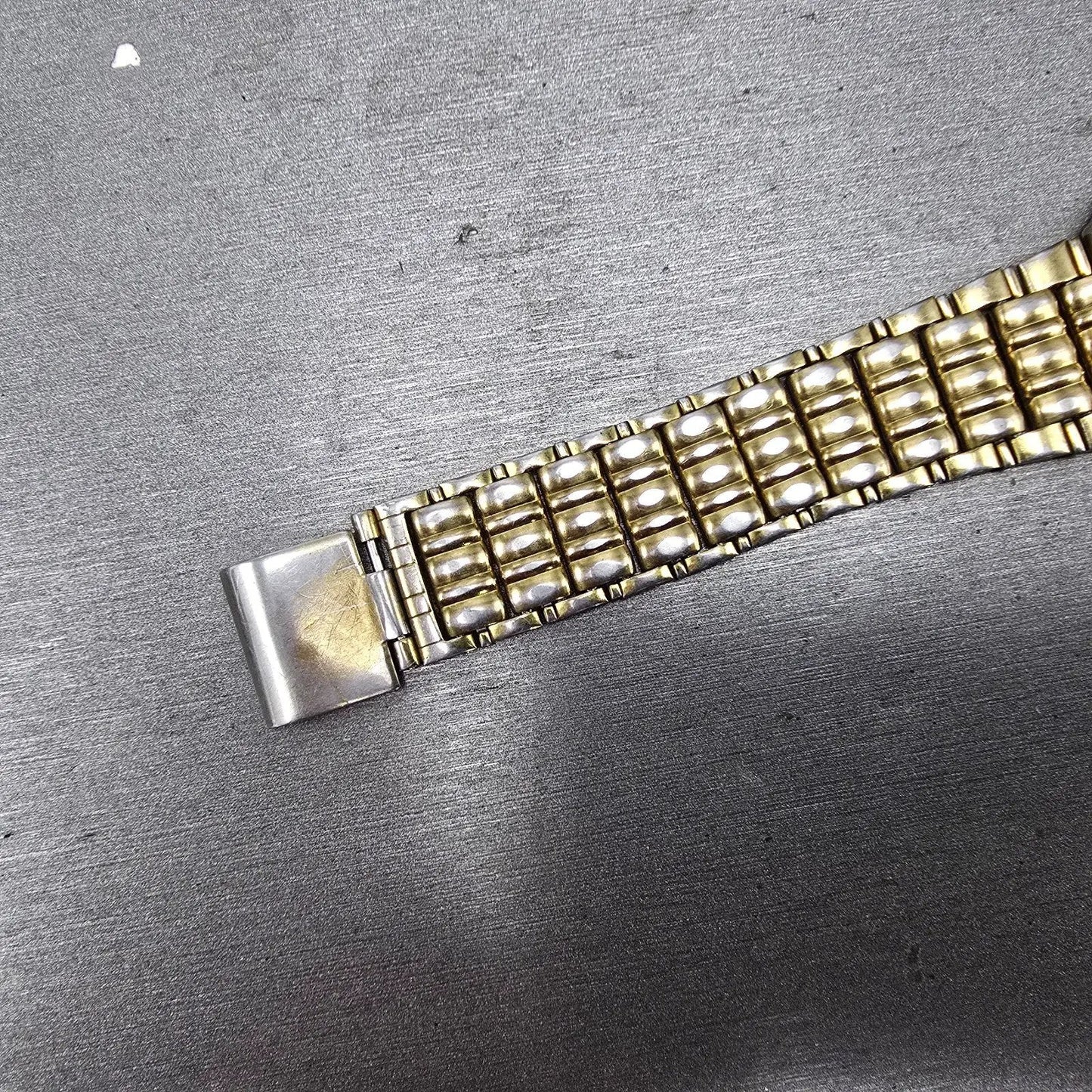 Seiko Tank Watch Men 26mm Gold Dial Gold Tone Rectangle V701-5J00 PARTS7
