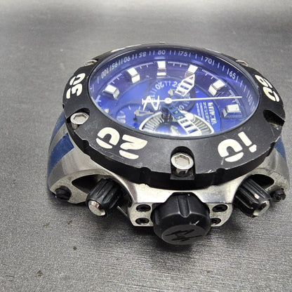 Invicta Reserve chronograph Dive Watch Men 51mm Blue Dial Steel 0906 New Battery5