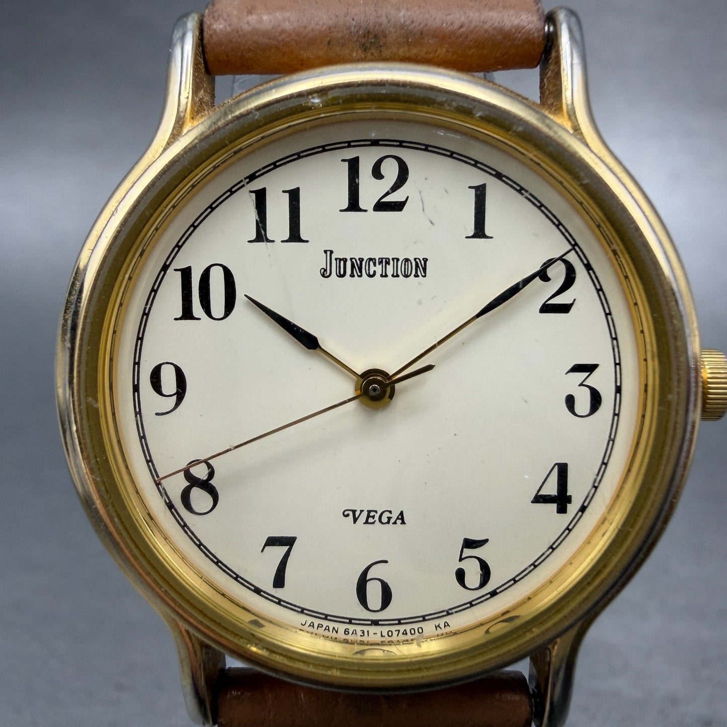 Citizen Junction Watch Unisex 31mm Cream Dial Gold Tone 6A31-L02265 New Battery1