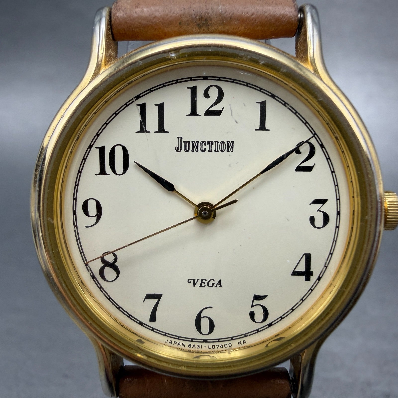 Citizen Junction Watch Unisex 31mm Cream Dial Gold Tone 6A31-L02265 New Battery1